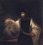 Aristotle Contemplation a Bust of Homer Rembrandt